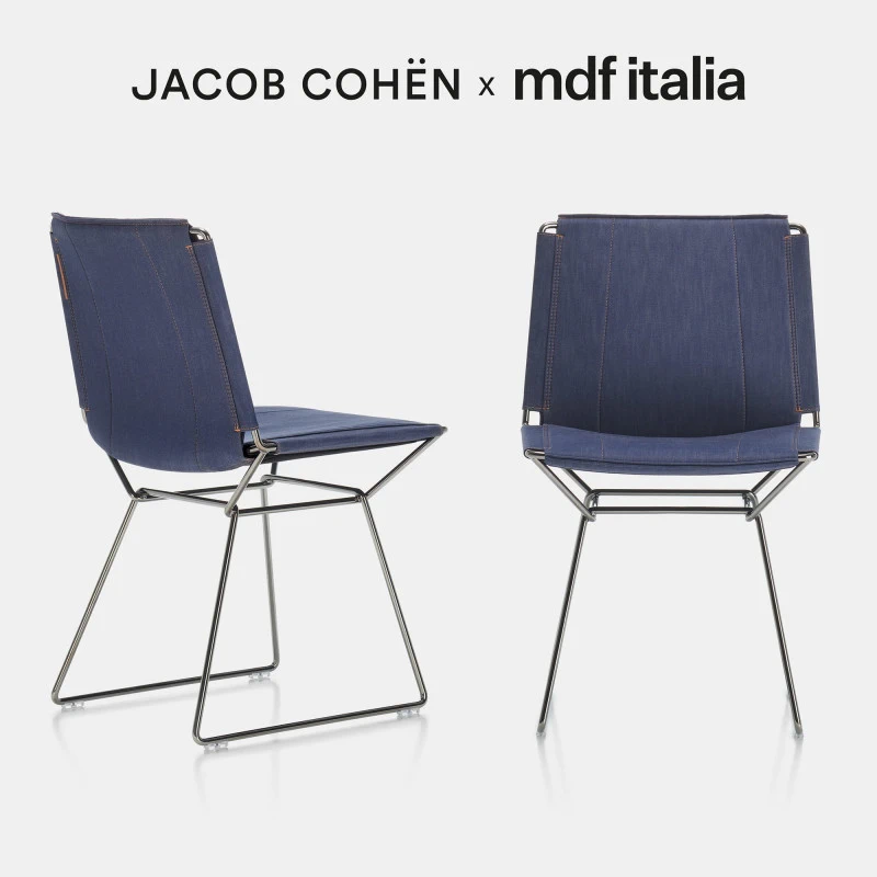Стул Neil Denim — MDF Italia, ткань, фото 3