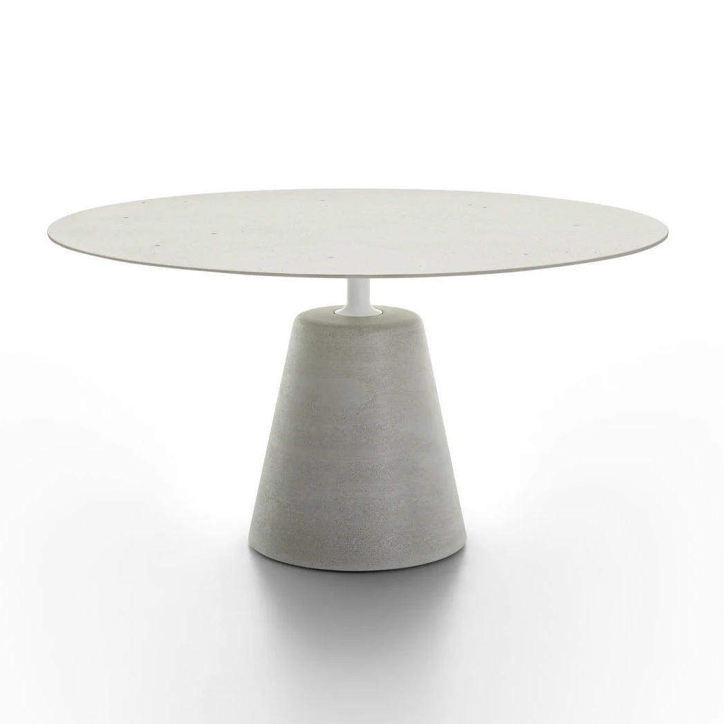 Стол Rock Cement White/Natural 120 — MDF Italia