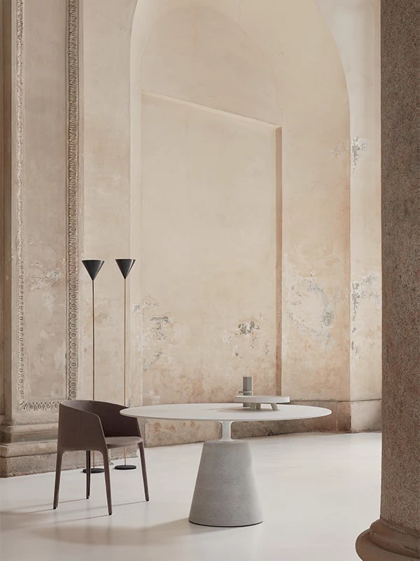 Стол Rock Cement White/Natural — MDF Italia, фото 3