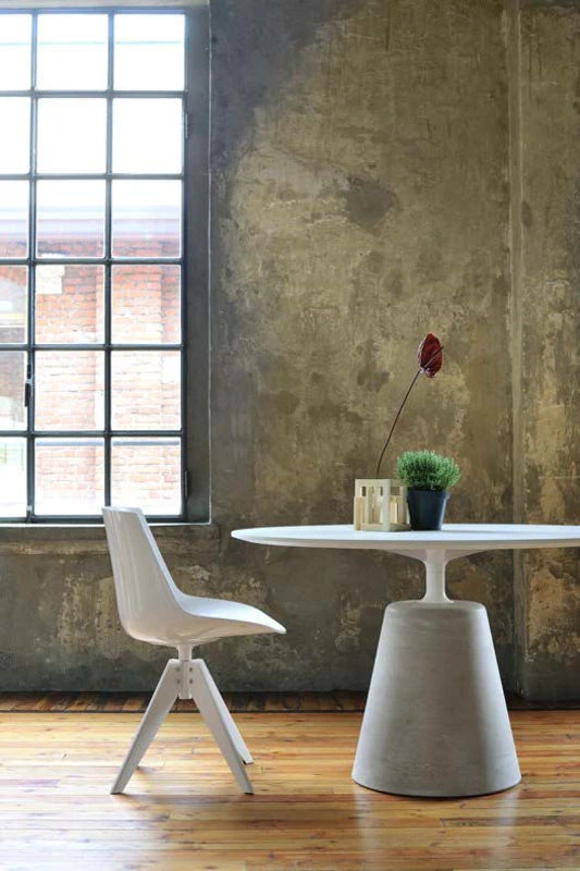 Стол Rock Cement White/Natural — MDF Italia, фото 4