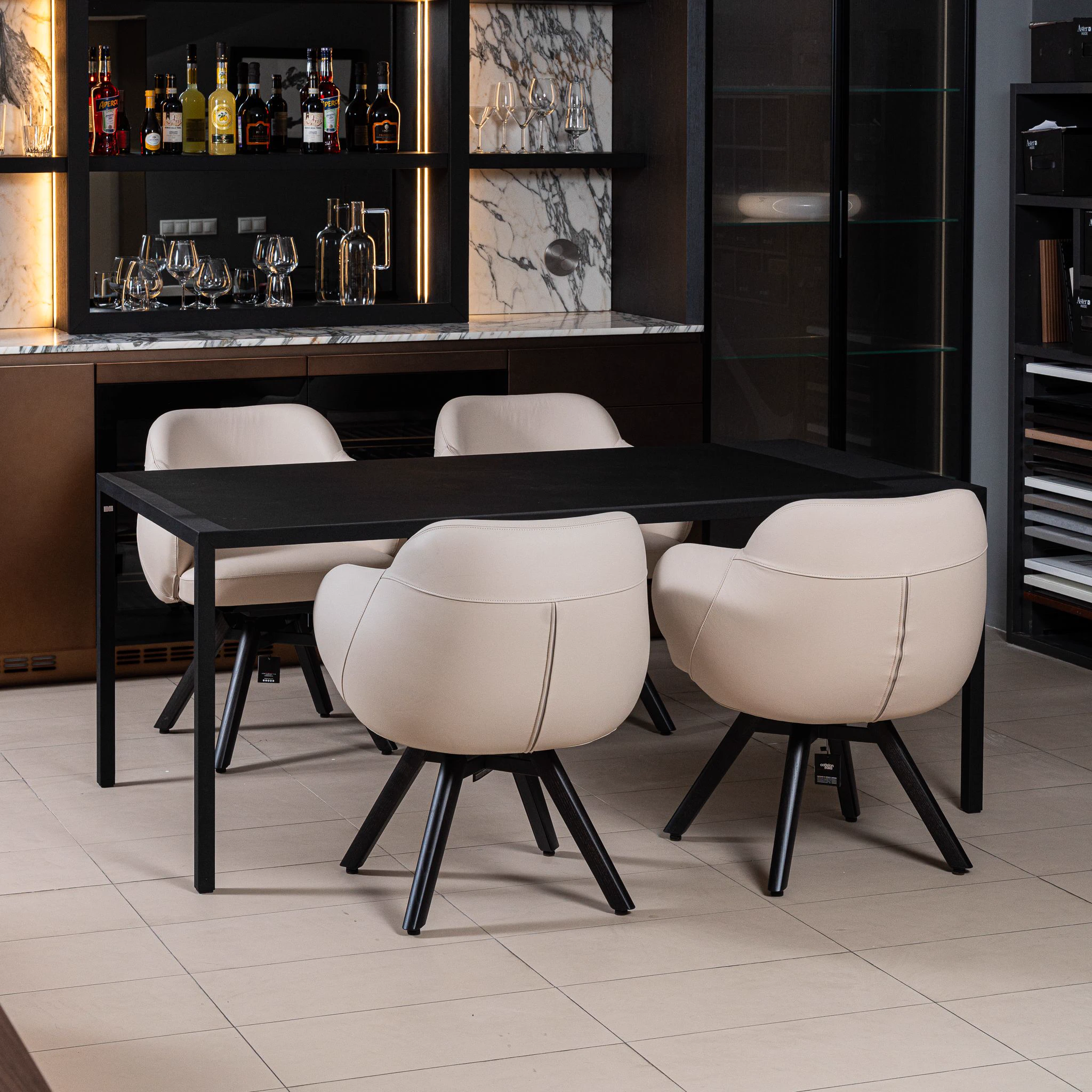 Стол Tense Pietra Nero Ardesia — MDF Italia, металл