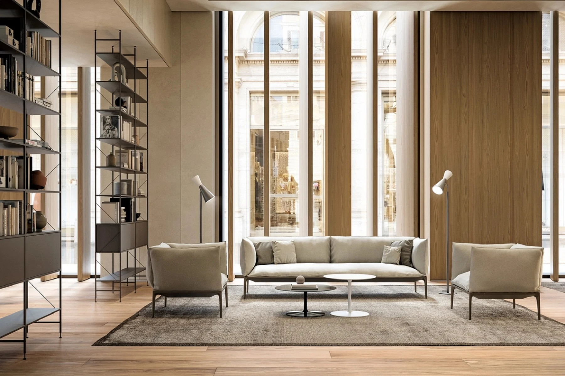 Каркас и наполнение: металл. Современный дизайн Кресло Yale Armchair — MDF Italia, кожа, фото 2