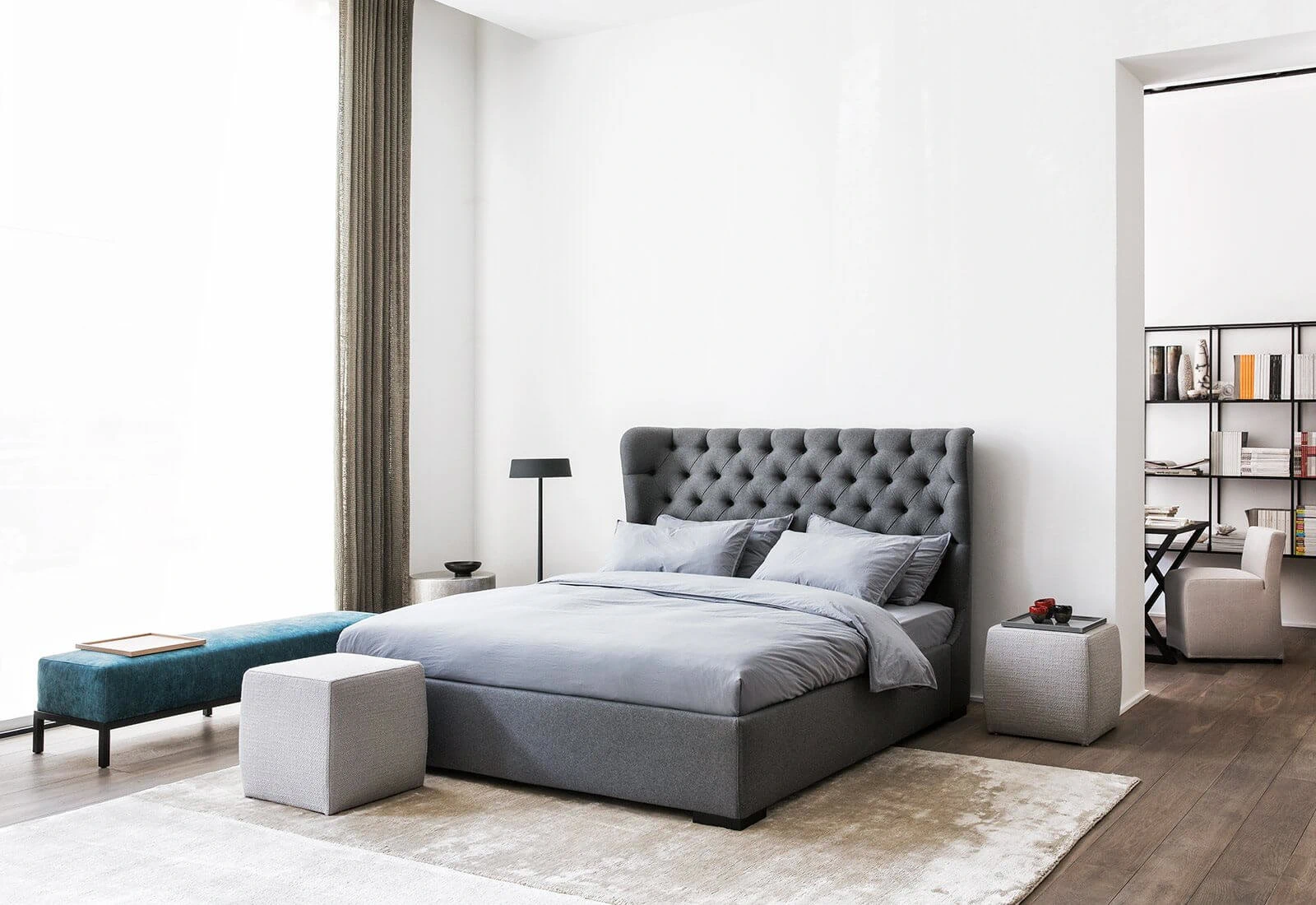 Кровать Lauren — Meridiani, текстиль, фото 4