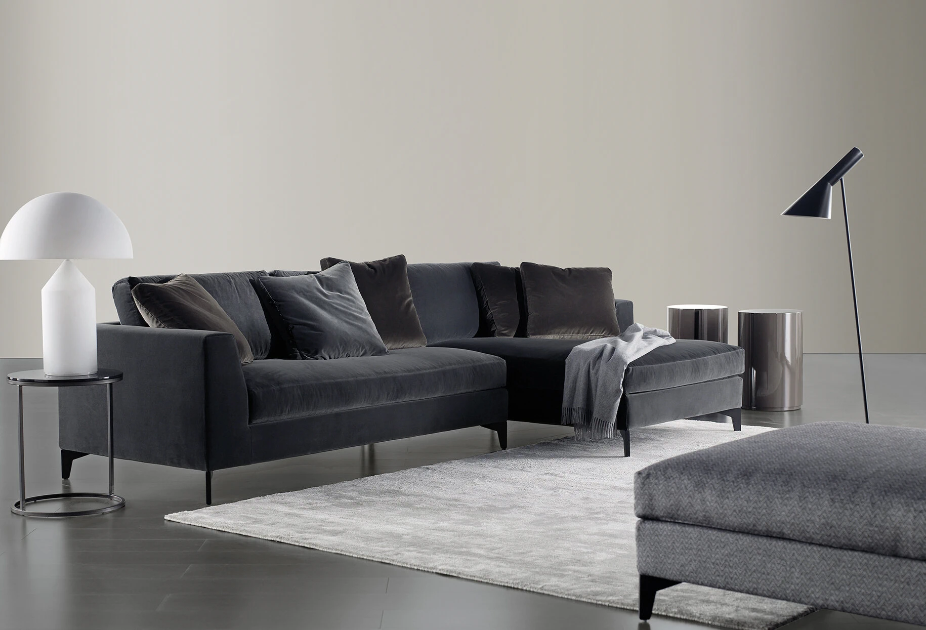 Диван Louis Up — Meridiani, кожа, фото 2