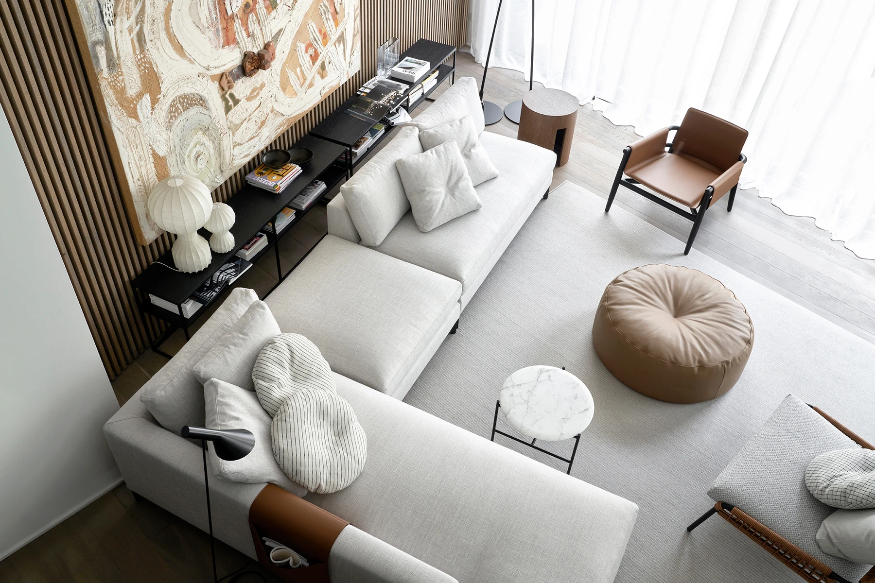 Диван Louis Up — Meridiani, кожа, фото 5