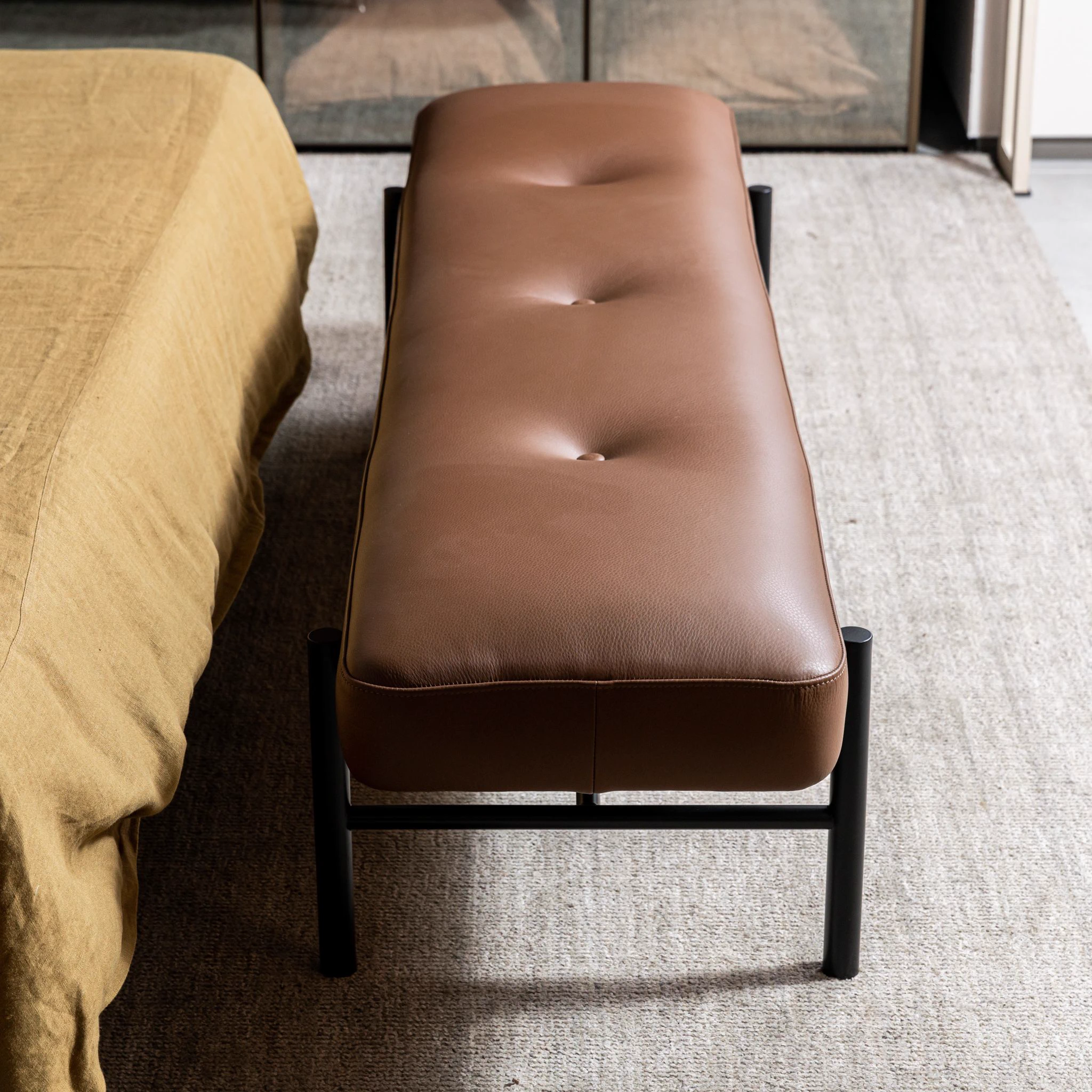 Банкетка Nina — Meridiani, кожа, фото 2