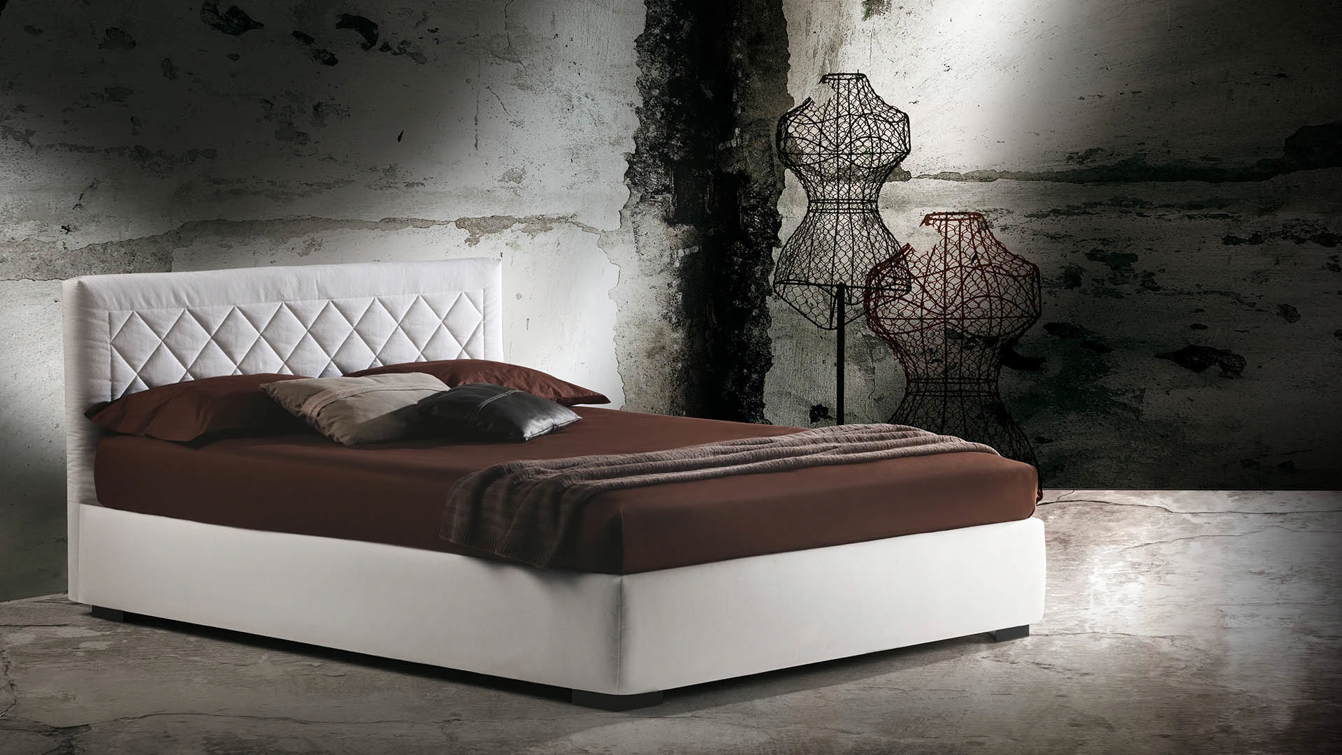 Каркас и наполнение: пенополиуретан. Современный дизайн Кровать Martinica — Milano Bedding, ткань, фото 2