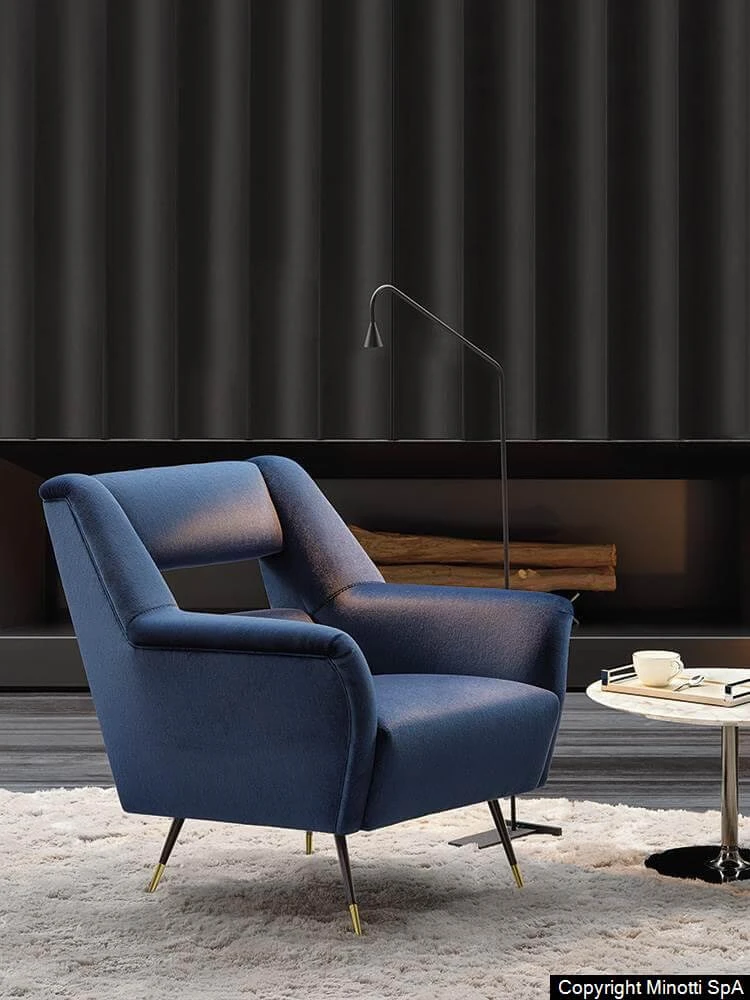 Кресло Albert & Ile — Minotti, кожа, фото 6