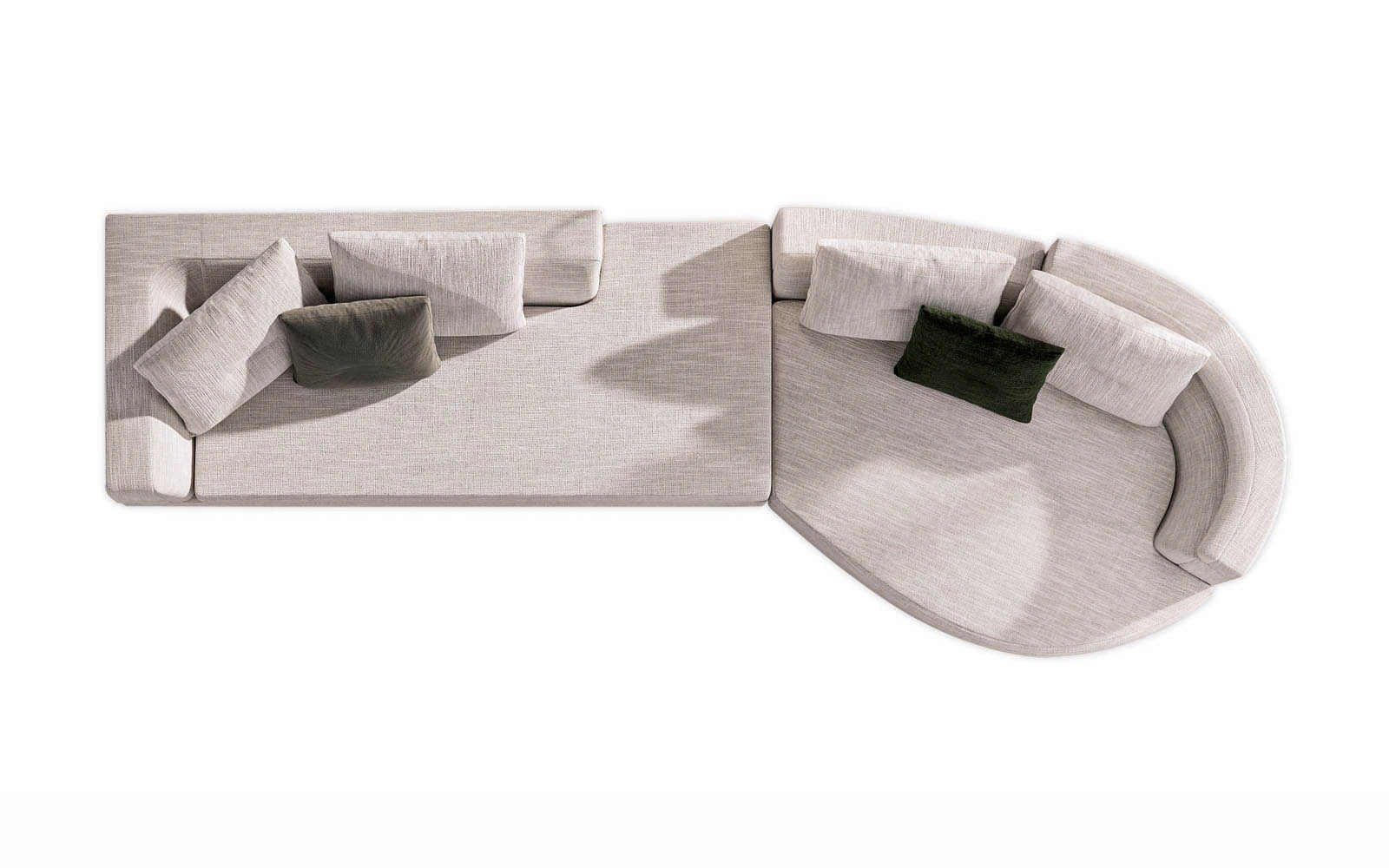 Модульный диван Alexander — Minotti, кожа, фото 2
