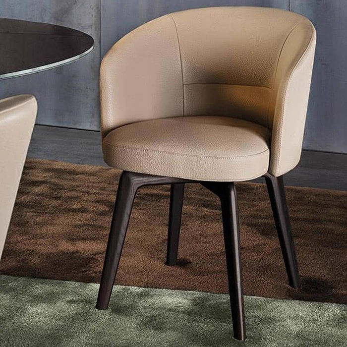Стул Amelie "Dining" — Minotti, кожа, фото 4