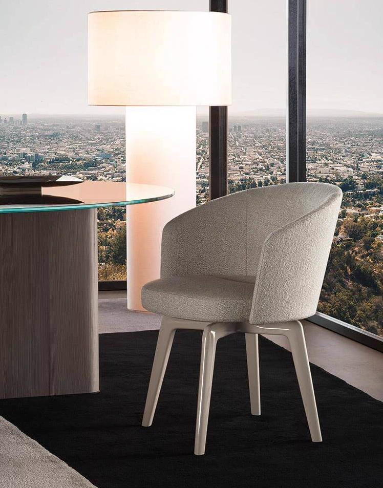 Стул Amelie "Dining" — Minotti, кожа, фото 5