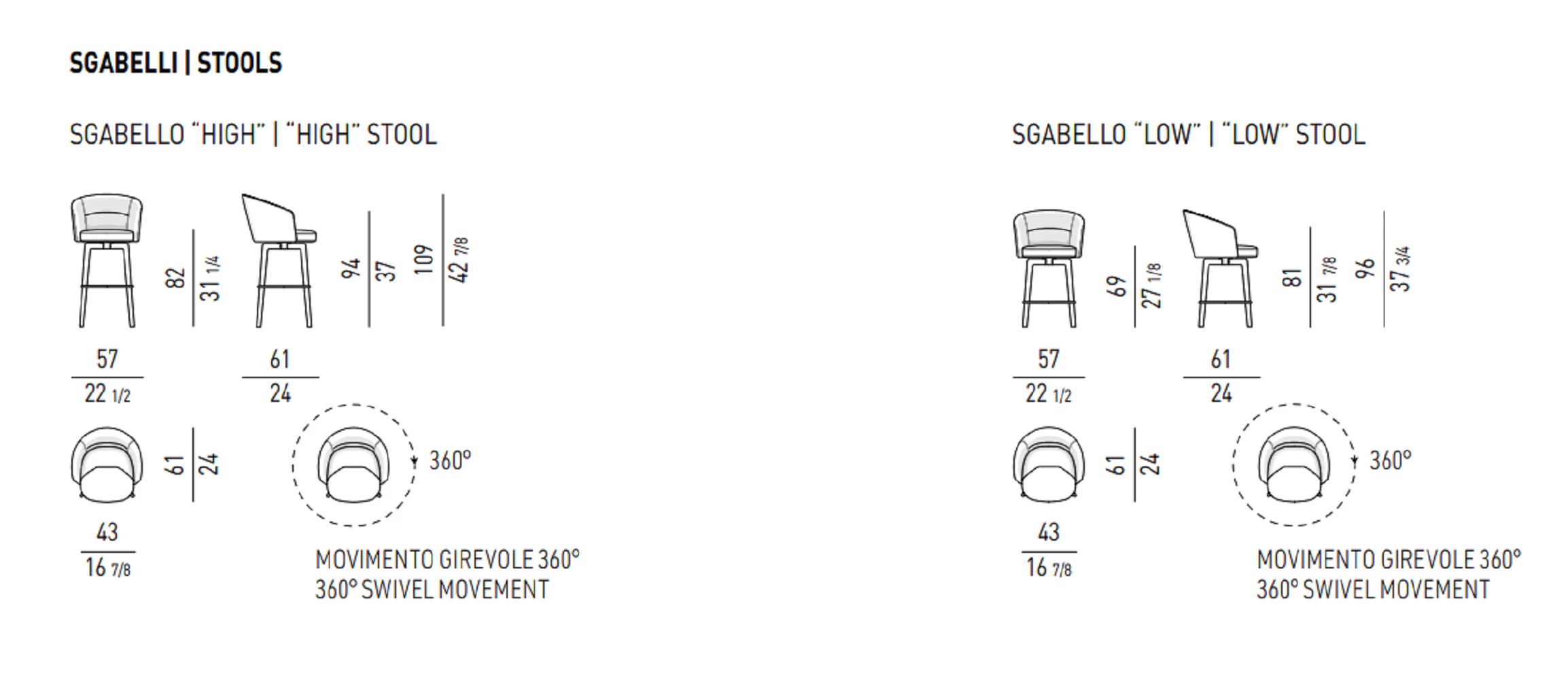 Каркас и наполнение: дерево. Современный дизайн Барный стул Amelie "Stool" — Minotti, кожа, фото 3
