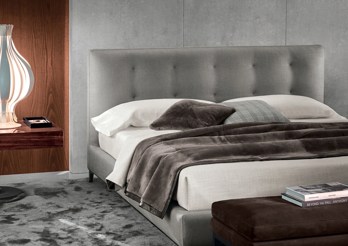 Кровать Andersen Bed "Quilt" — Minotti, ткань, фото 4