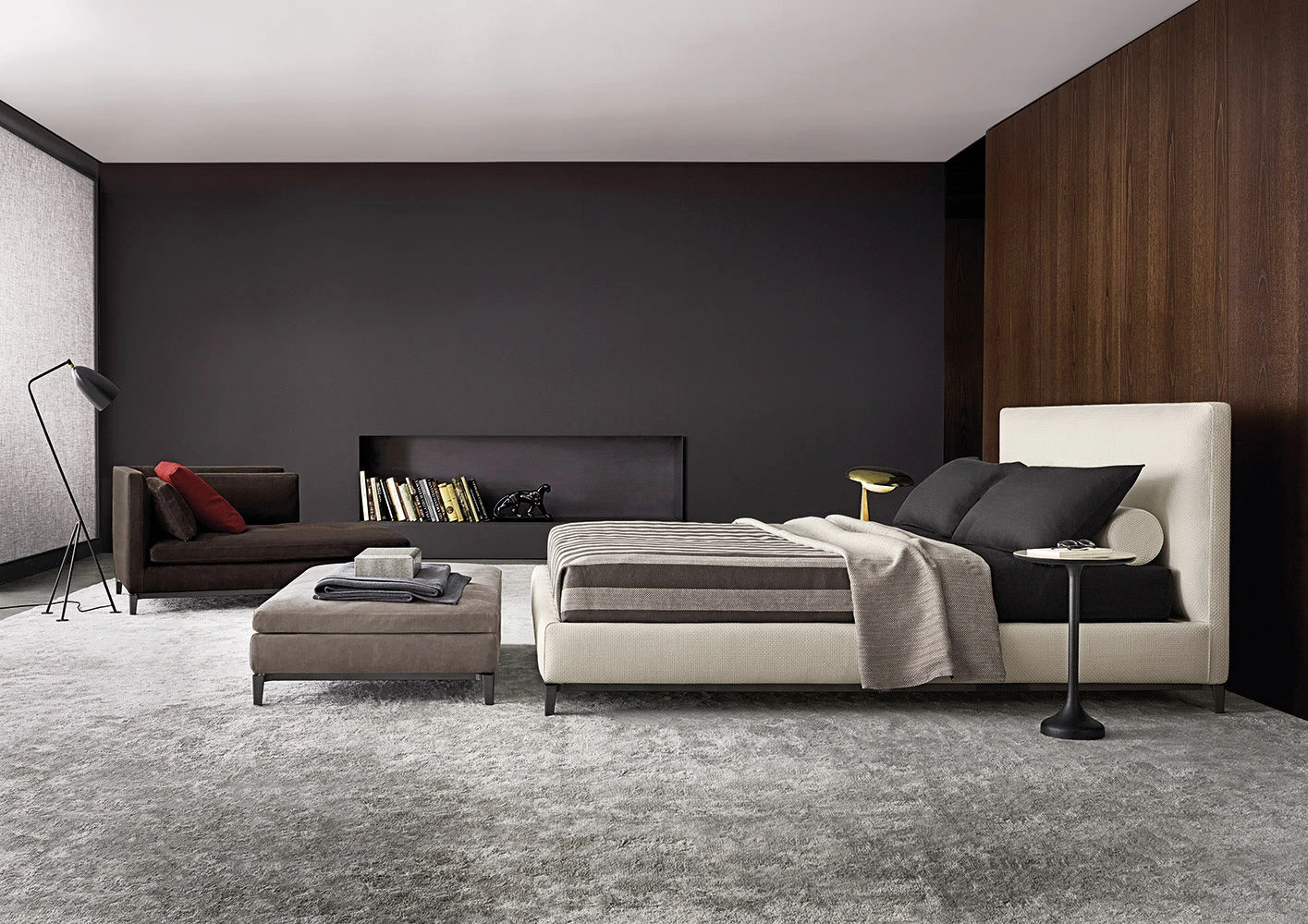 Кровать Andersen Bed — Minotti, ткань, фото 2