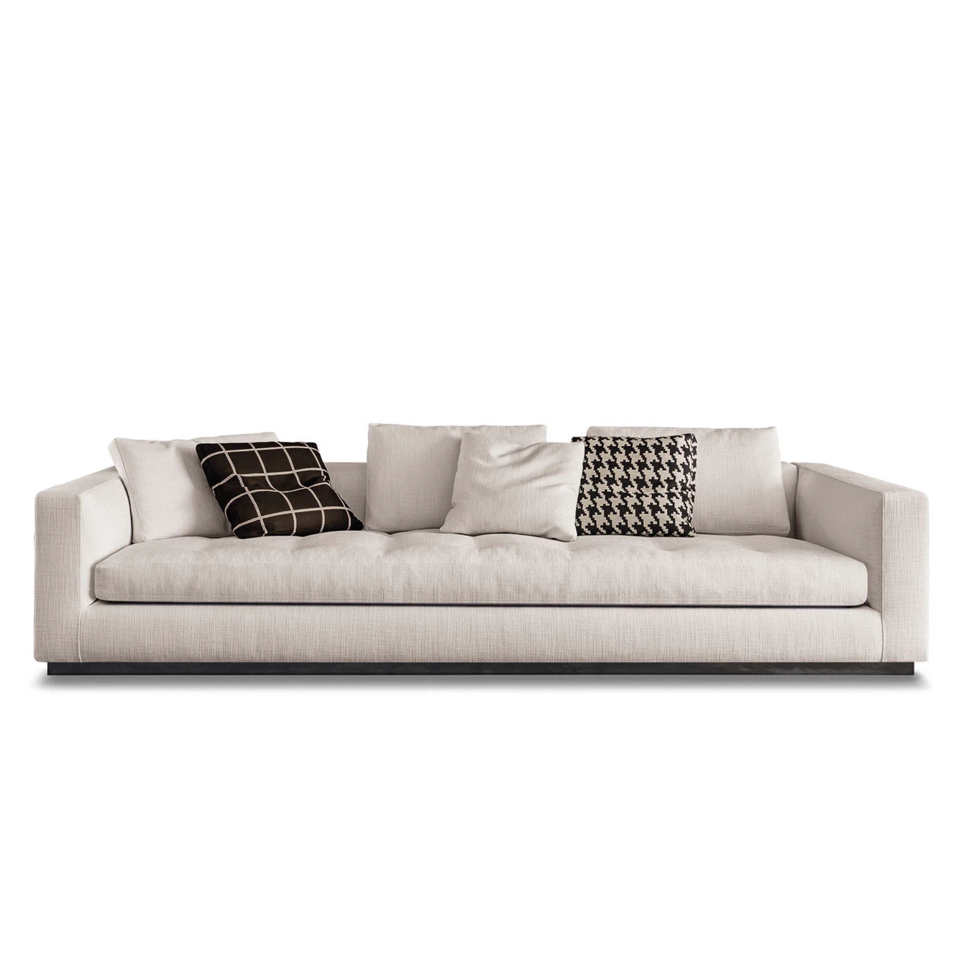 Каркас и наполнение: металл. Современный дизайн Диван Andersen Line "Quilt" — Minotti, кожа