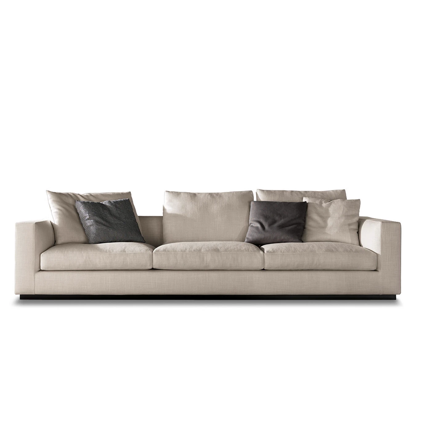Каркас и наполнение: металл. Современный дизайн Диван Andersen Line — Minotti, кожа
