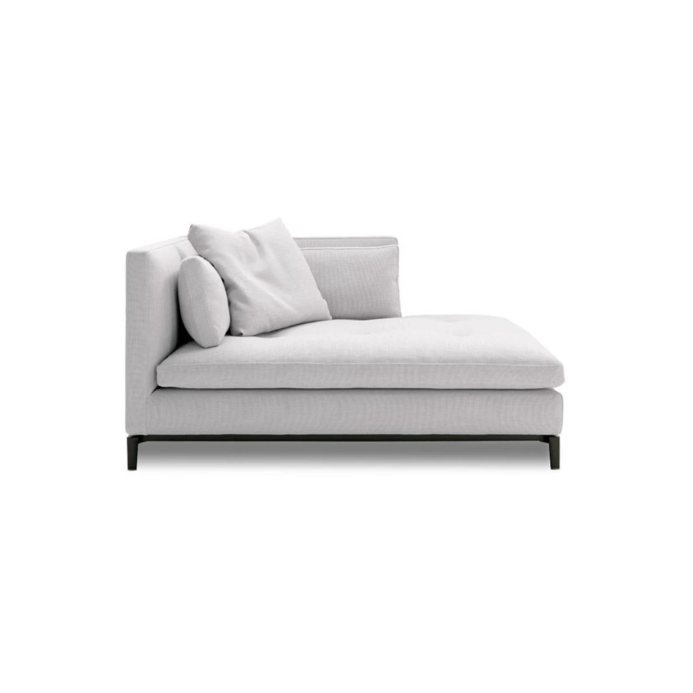 Каркас и наполнение: металл. Современный дизайн Диван Andersen Paolina and Daybed — Minotti, кожа