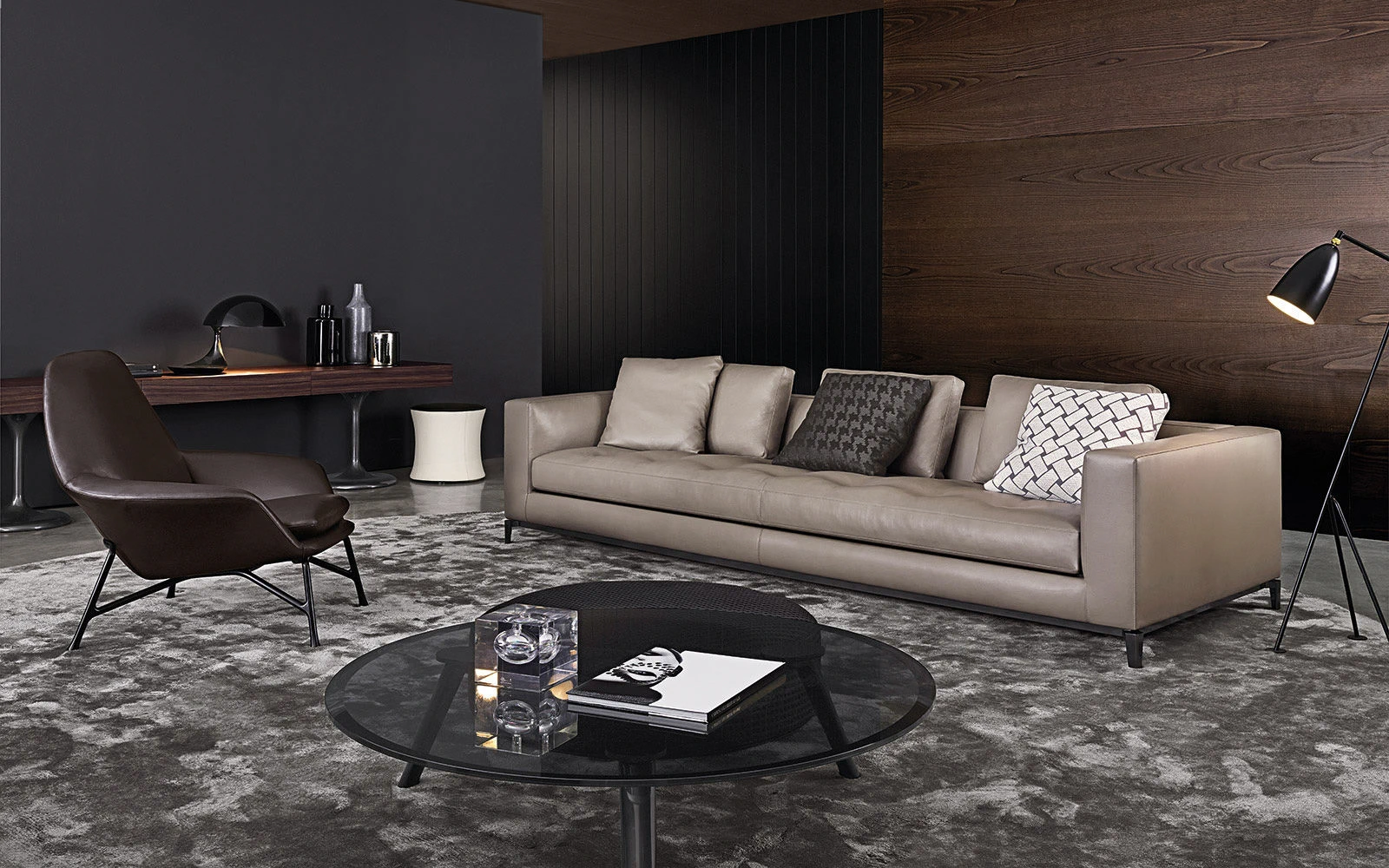 Диван Andersen "Quilt" — Minotti, кожа, фото 4