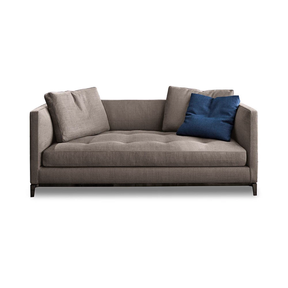 Каркас и наполнение: металл. Современный дизайн Диван Andersen Slim 90/103 "Quilt" — Minotti, кожа