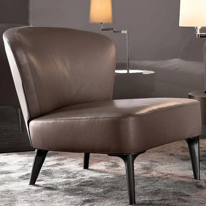 Кресло Aston "Armchair" — Minotti, кожа, фото 3