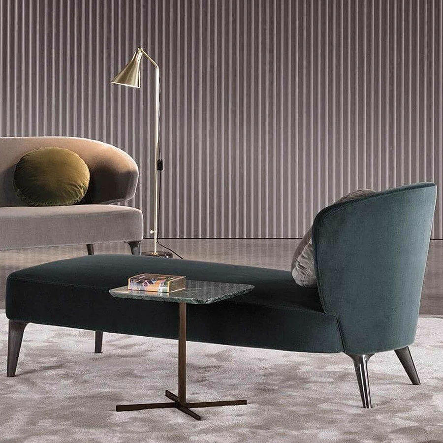 Кушетка Aston "Chaise-Longue" — Minotti, кожа, фото 2