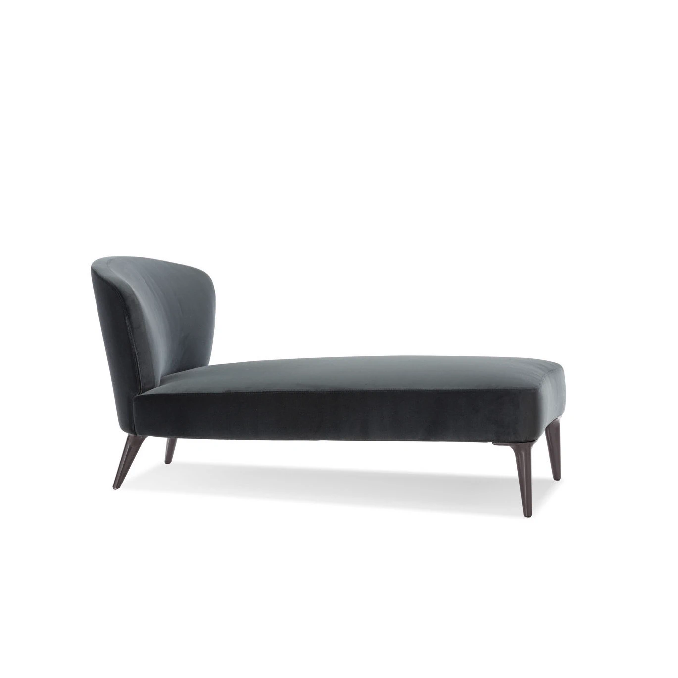 Каркас и наполнение: металл. Современный дизайн Кушетка Aston "Chaise-Longue" — Minotti, кожа
