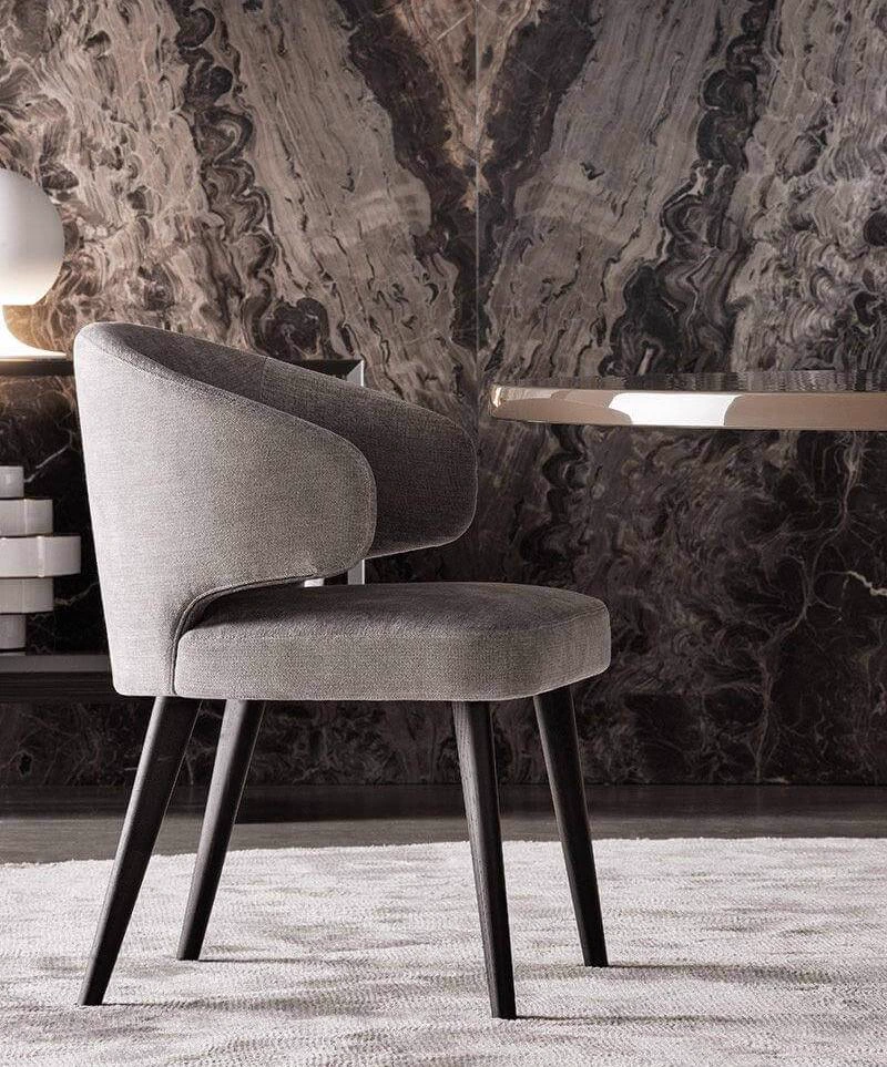 Стул Aston "Dining" — Minotti, кожа, фото 5
