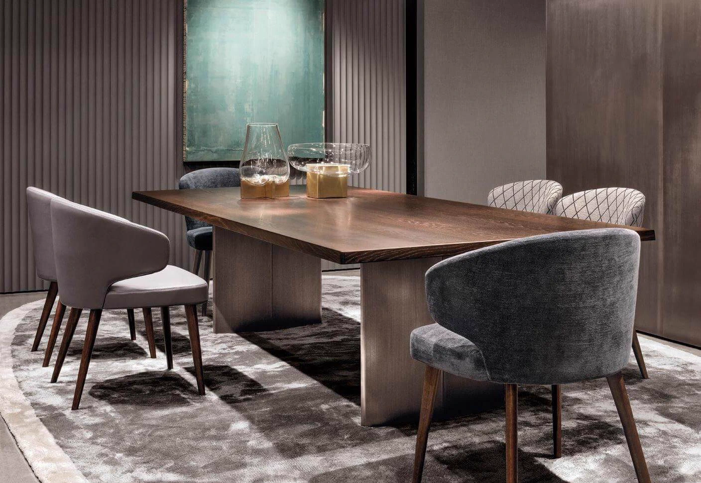 Стул Aston "Dining" — Minotti, кожа, фото 6