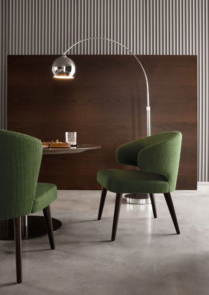 Стул Aston "Lounge" — Minotti, кожа, фото 4