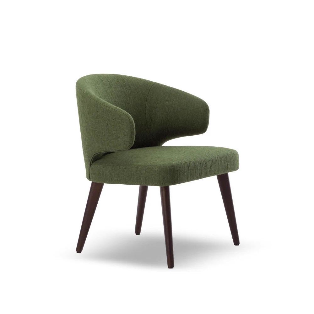 Каркас и наполнение: дерево. Современный дизайн Стул Aston "Lounge" — Minotti, кожа