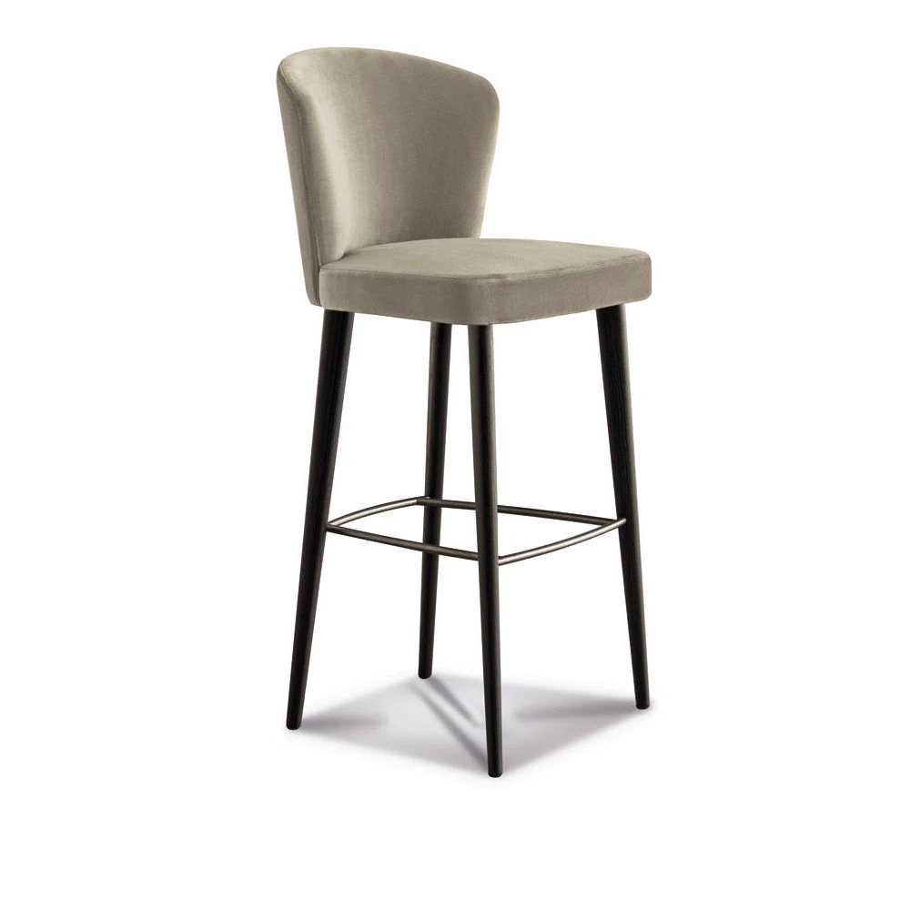 Барный стул Aston Stool — Minotti, кожа, фото 2