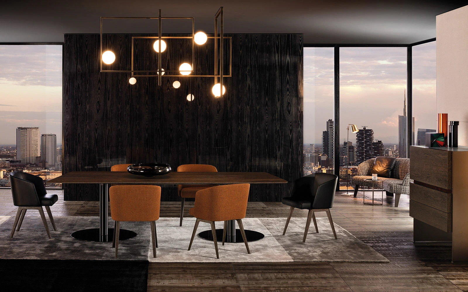 Стол Bellagio "Dining" Pewter — Minotti, дерево, фото 2