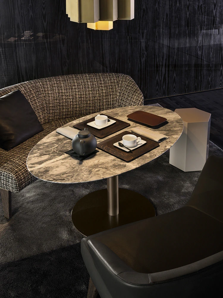 Стол Bellagio Lounge "Bronze" — Minotti, мрамор, фото 4