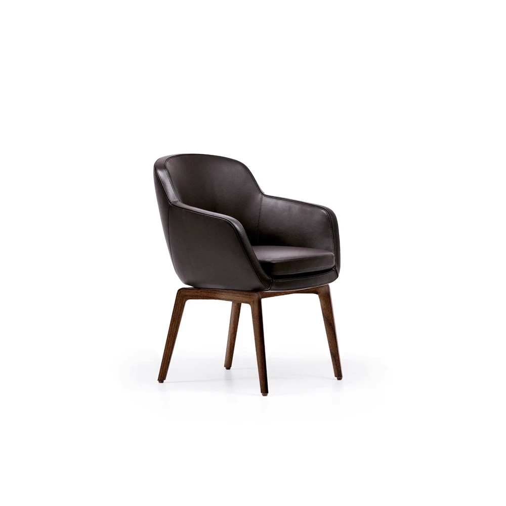 Стул Belt "Dining" — Minotti, кожа, фото 2