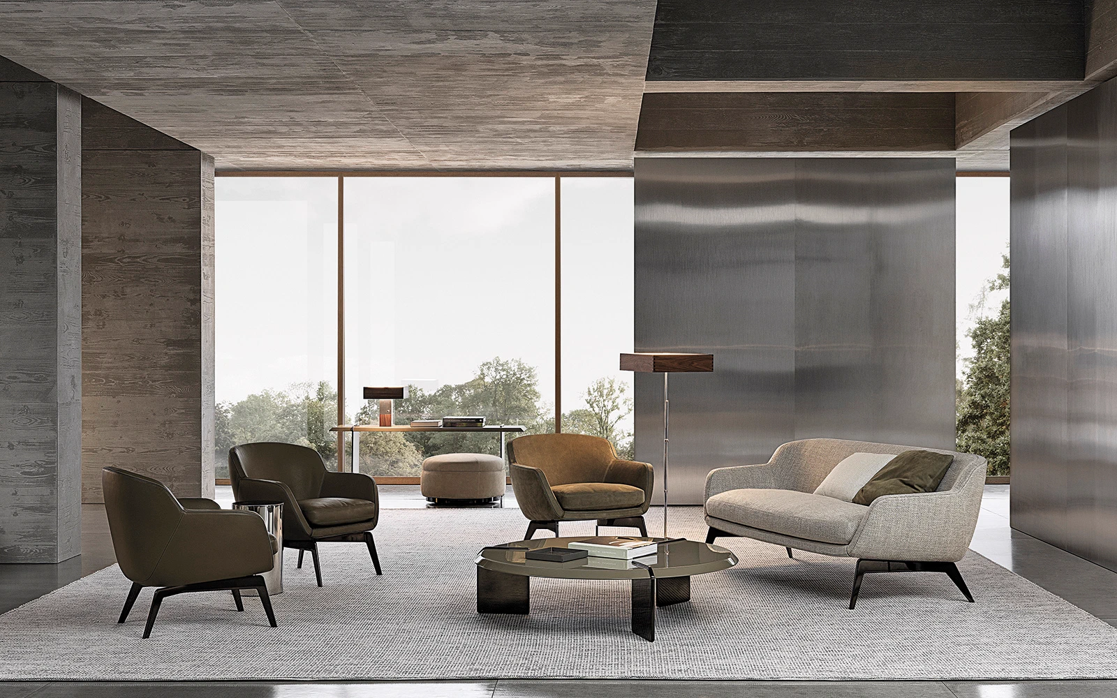 Диван Belt — Minotti, кожа, фото 4