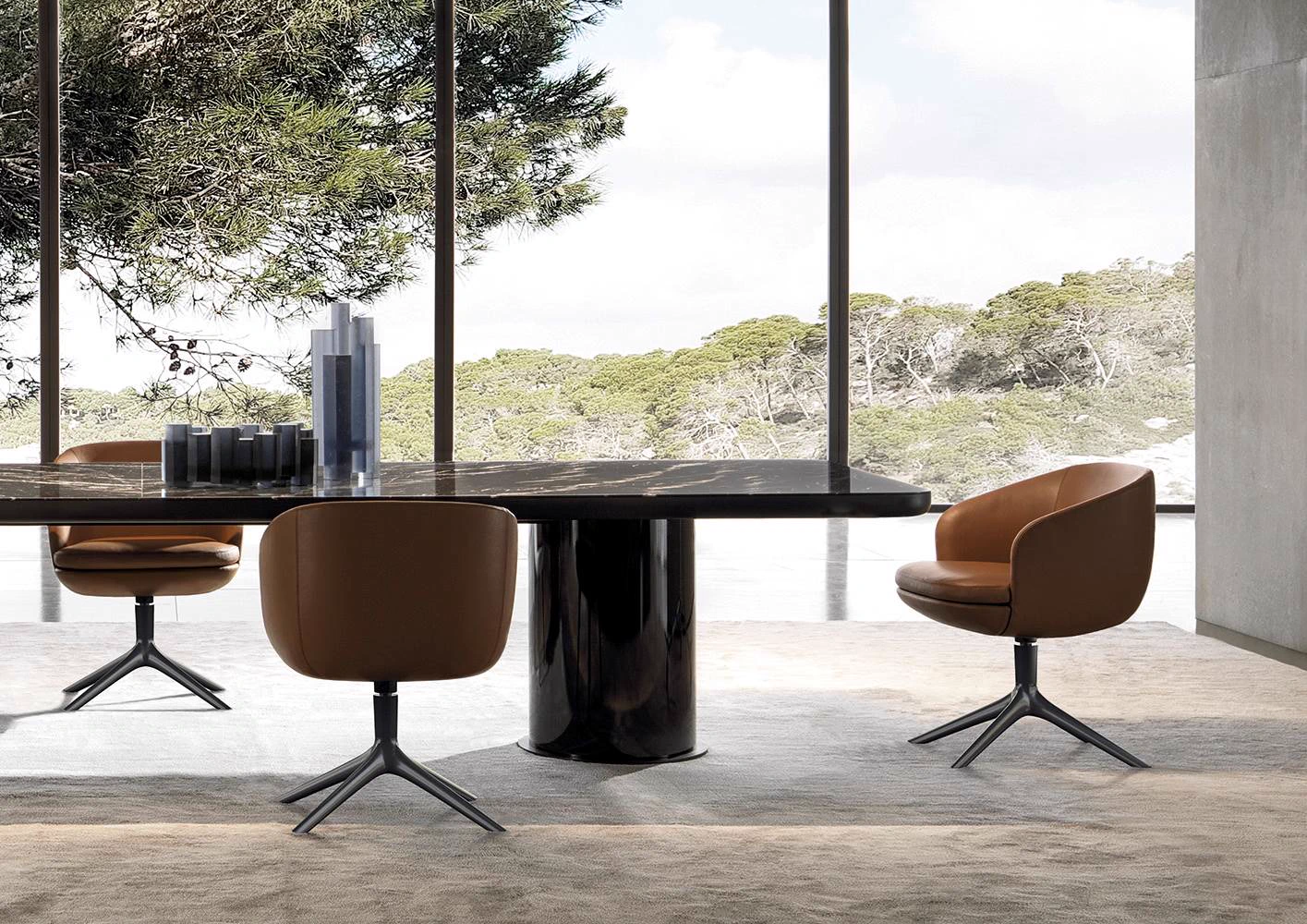 Стол Brady "Dining" — Minotti, мрамор, фото 4