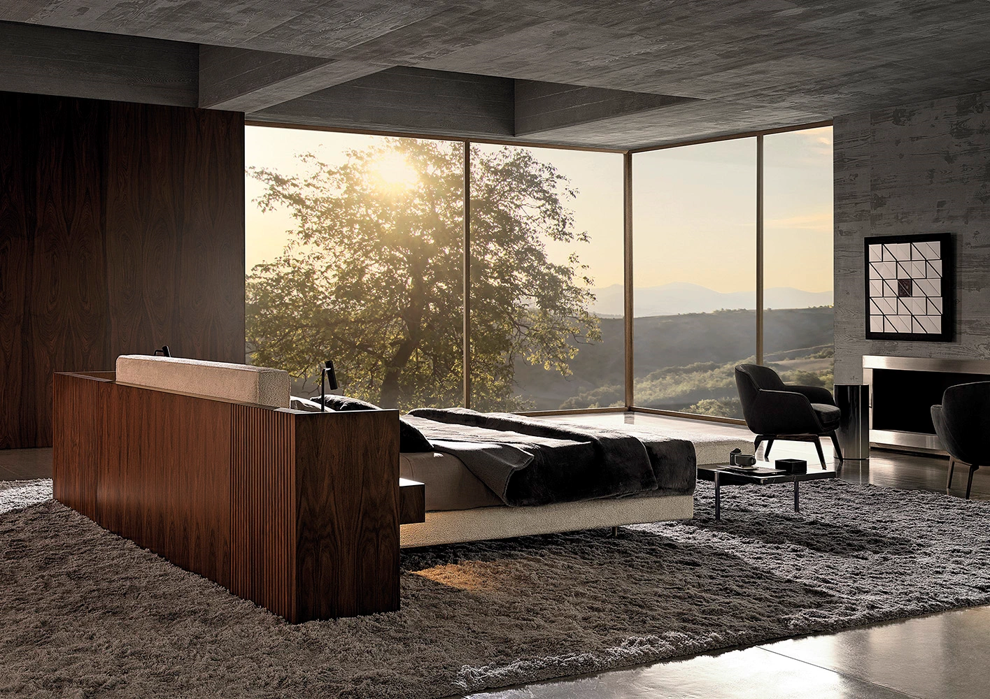 Кровать Brasilia Bed — Minotti, кожа, фото 2