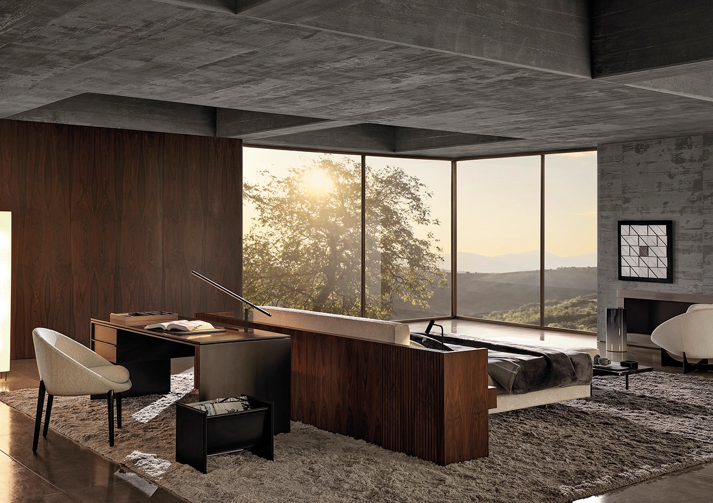 Кровать Brasilia Bed — Minotti, кожа, фото 4