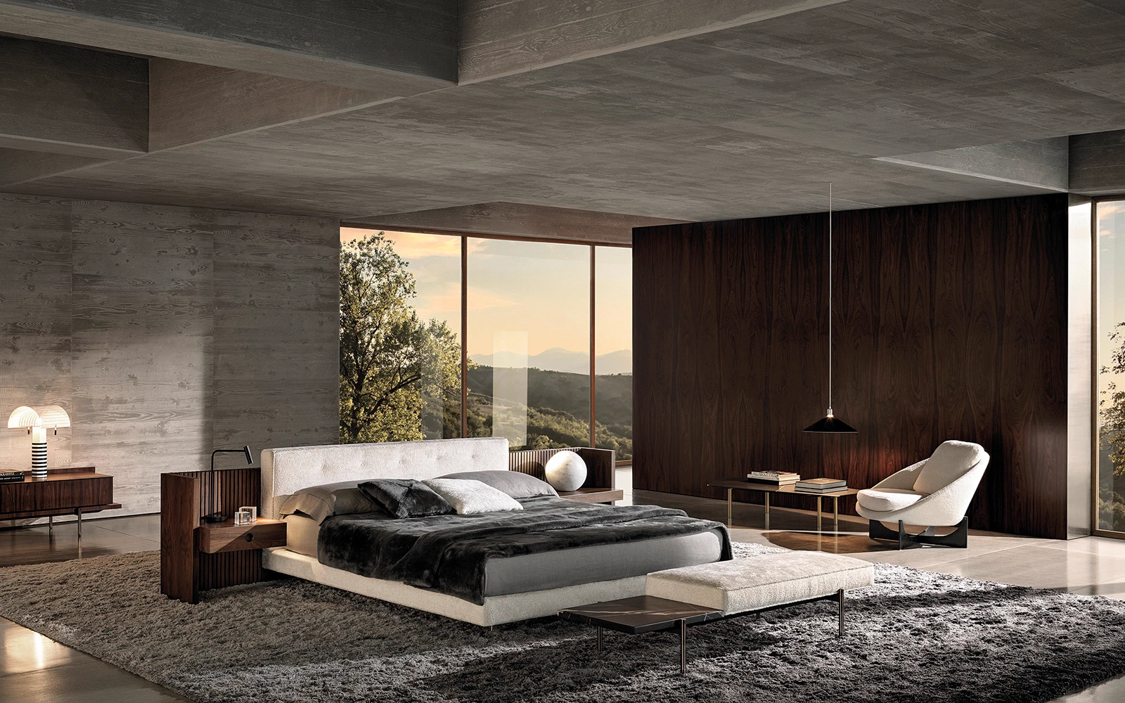 Кровать Brasilia Bed — Minotti, кожа, фото 5