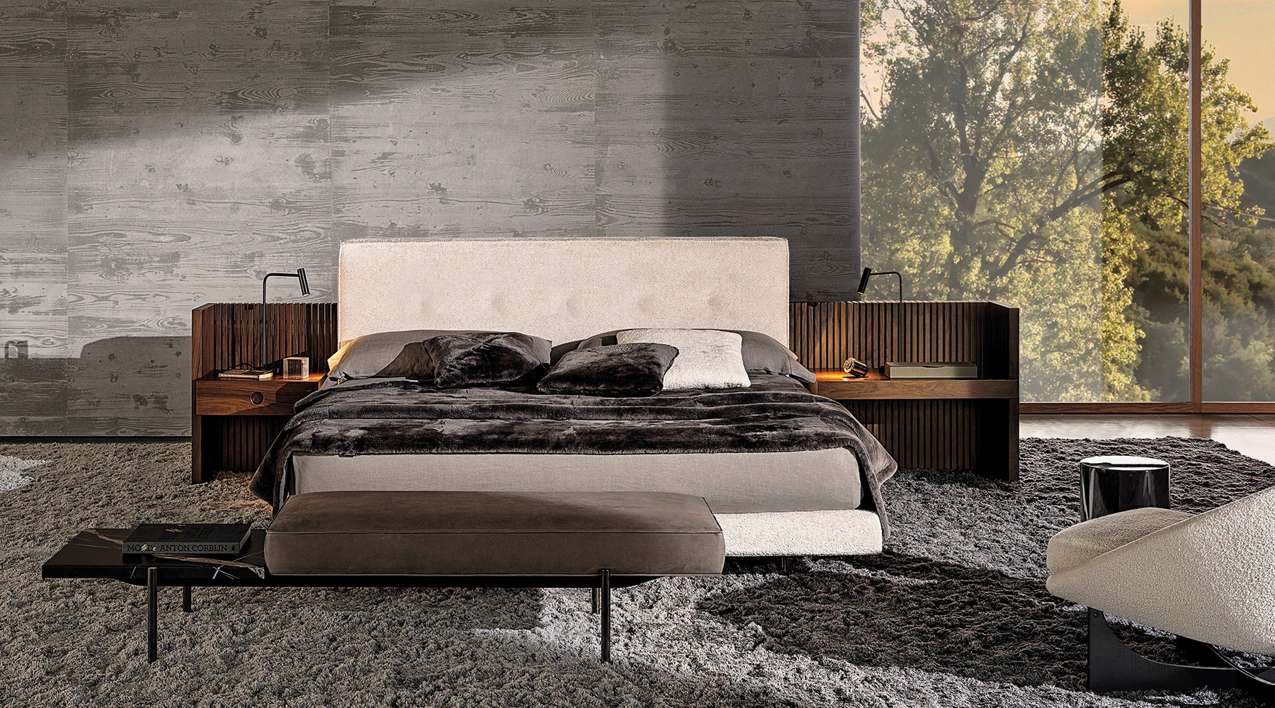 Кровать Brasilia Bed — Minotti, кожа, фото 6