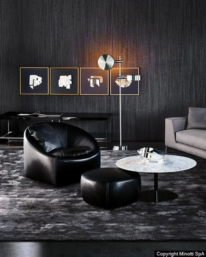 Кресло Capri Base — Minotti, кожа, фото 4
