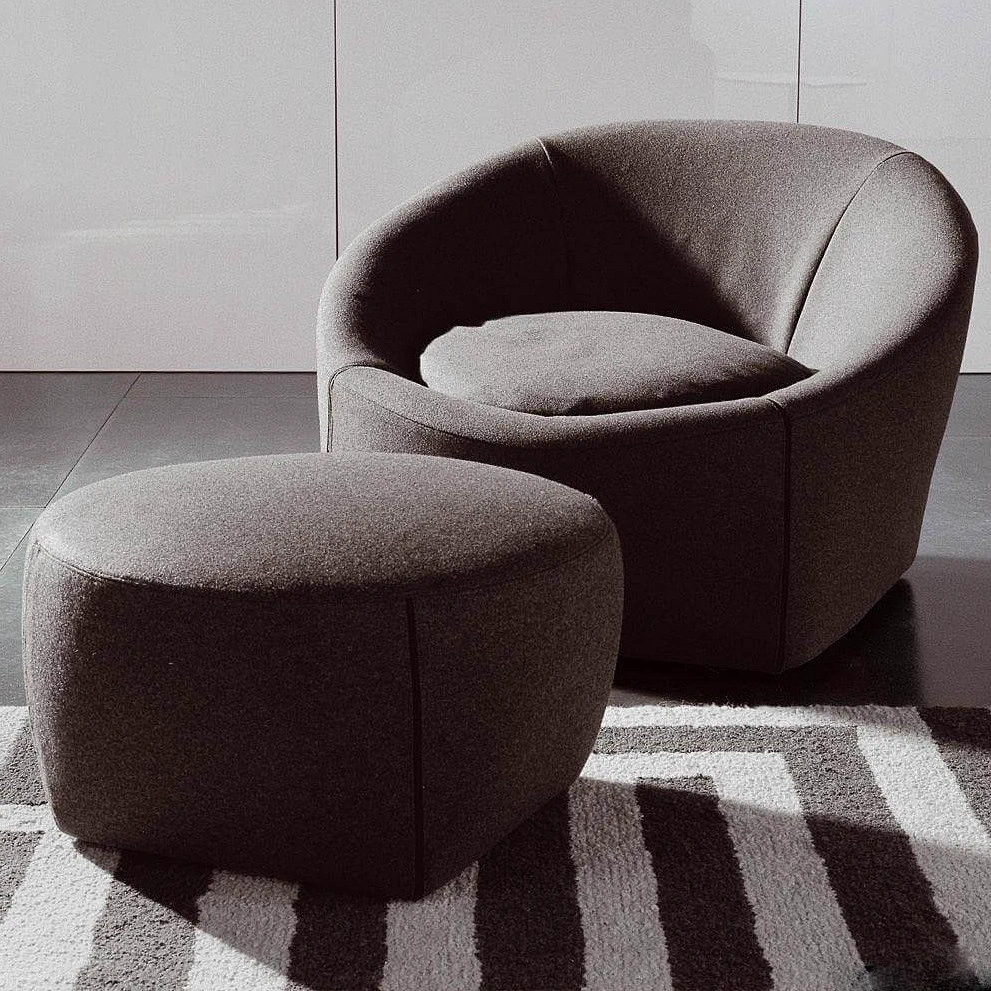 Пуф Capri Base — Minotti, кожа, фото 2