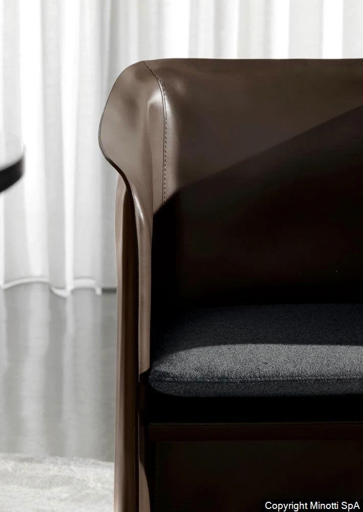 Стул Case — Minotti, кожа, фото 6