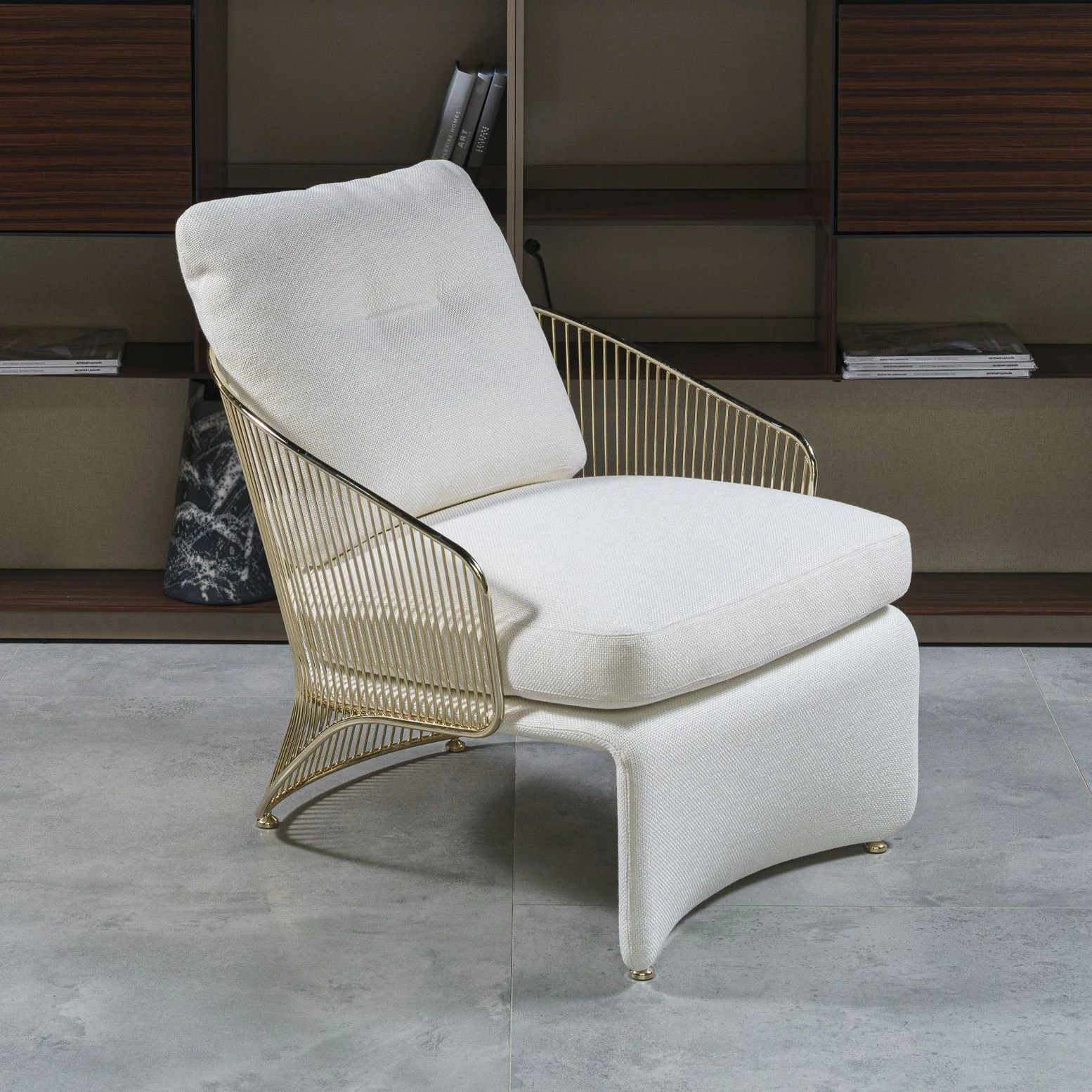 Кресло Colette Space Bianco — Minotti, кожа