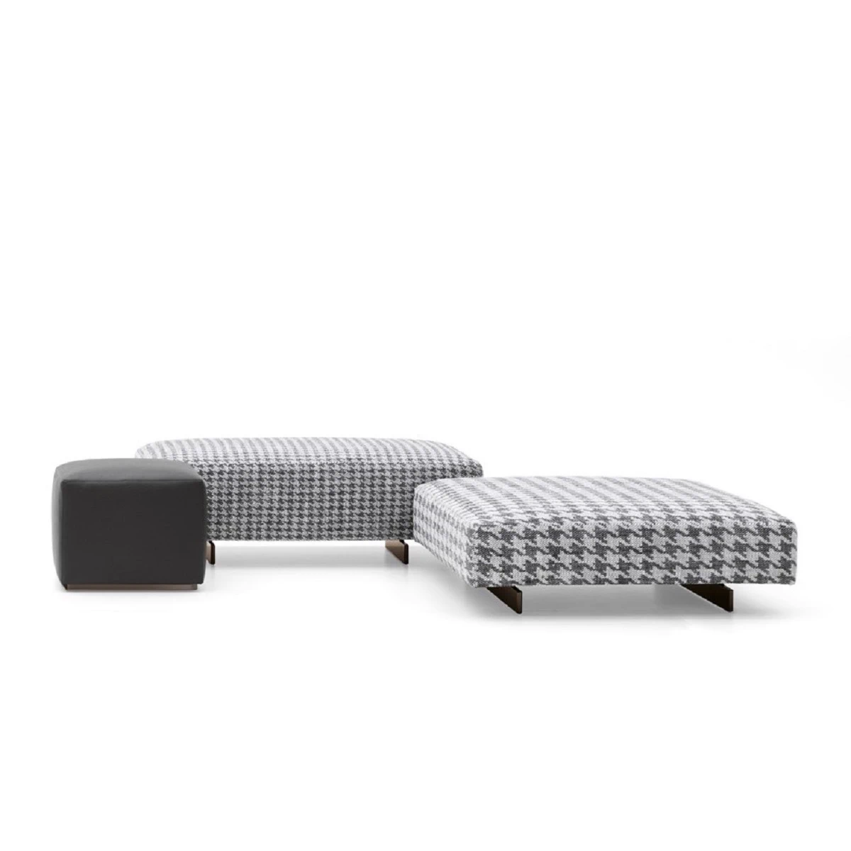 Пуф Damier — Minotti, кожа