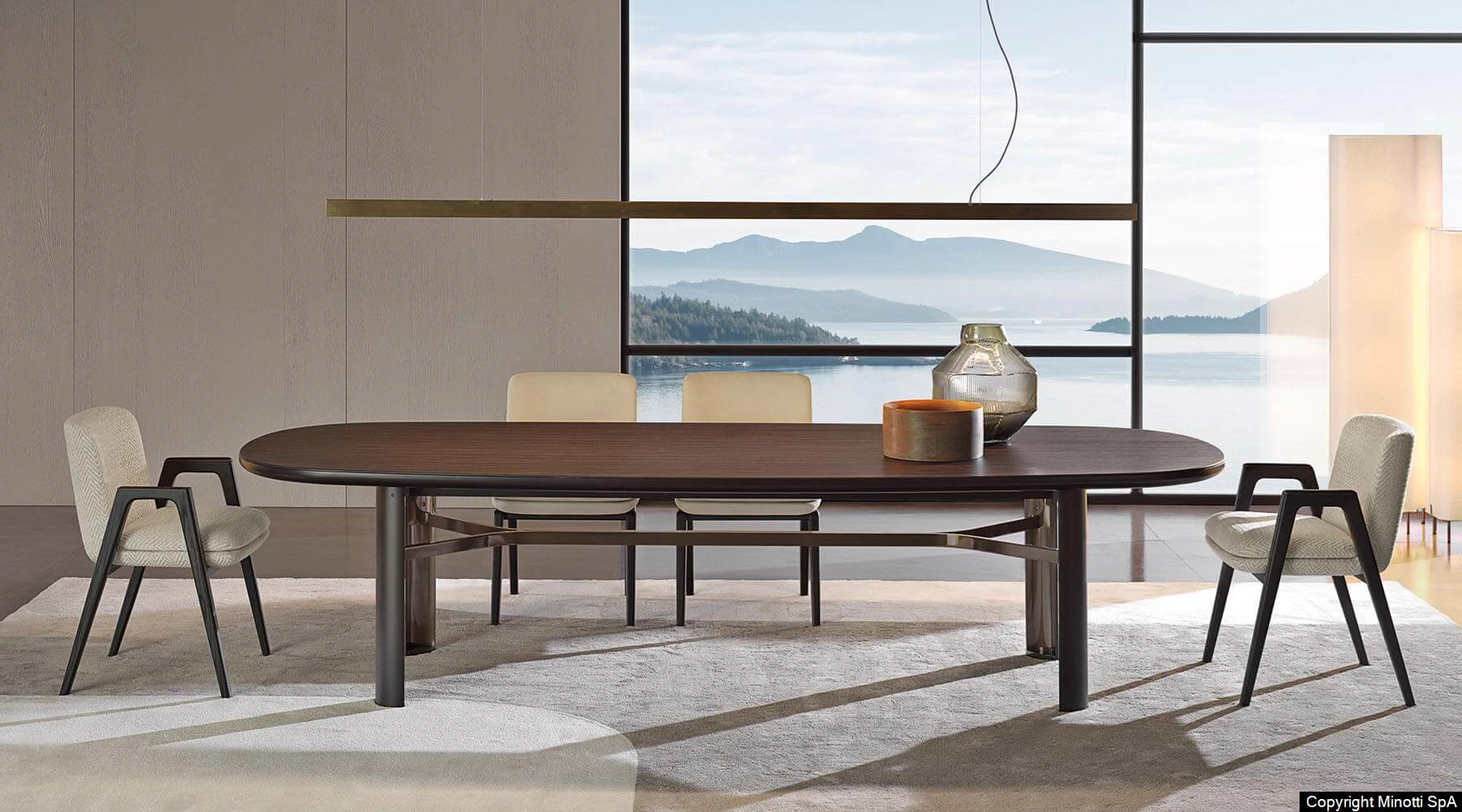 Стол Dan — Minotti, мрамор, фото 6