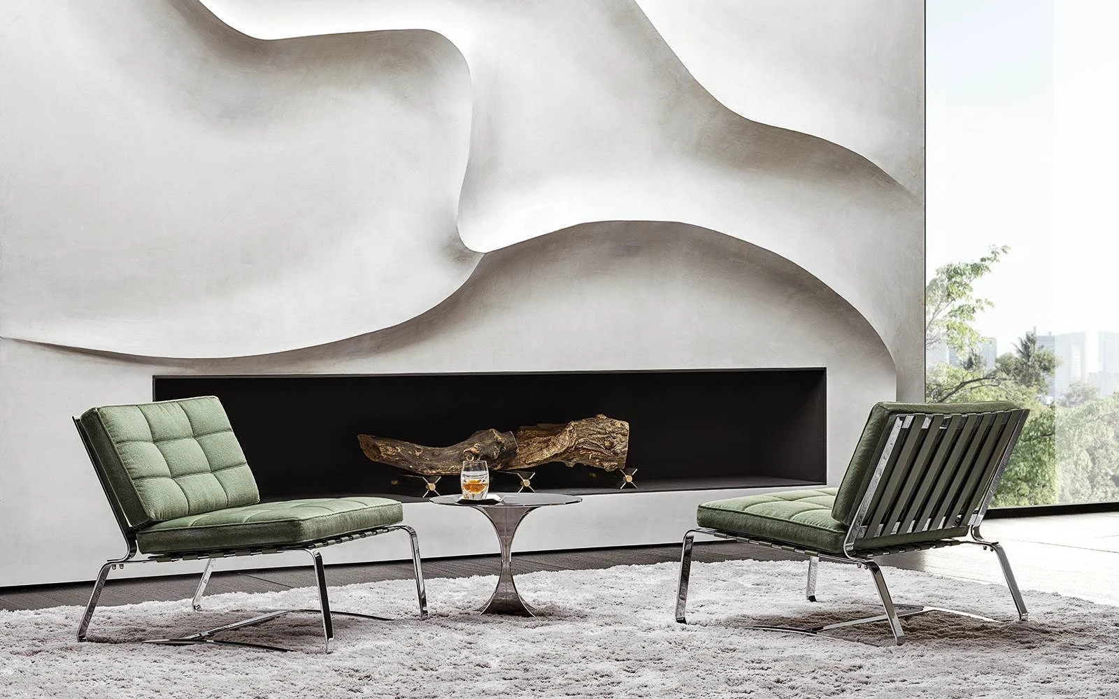Кресло Delaunay Quilt — Minotti, кожа, фото 3