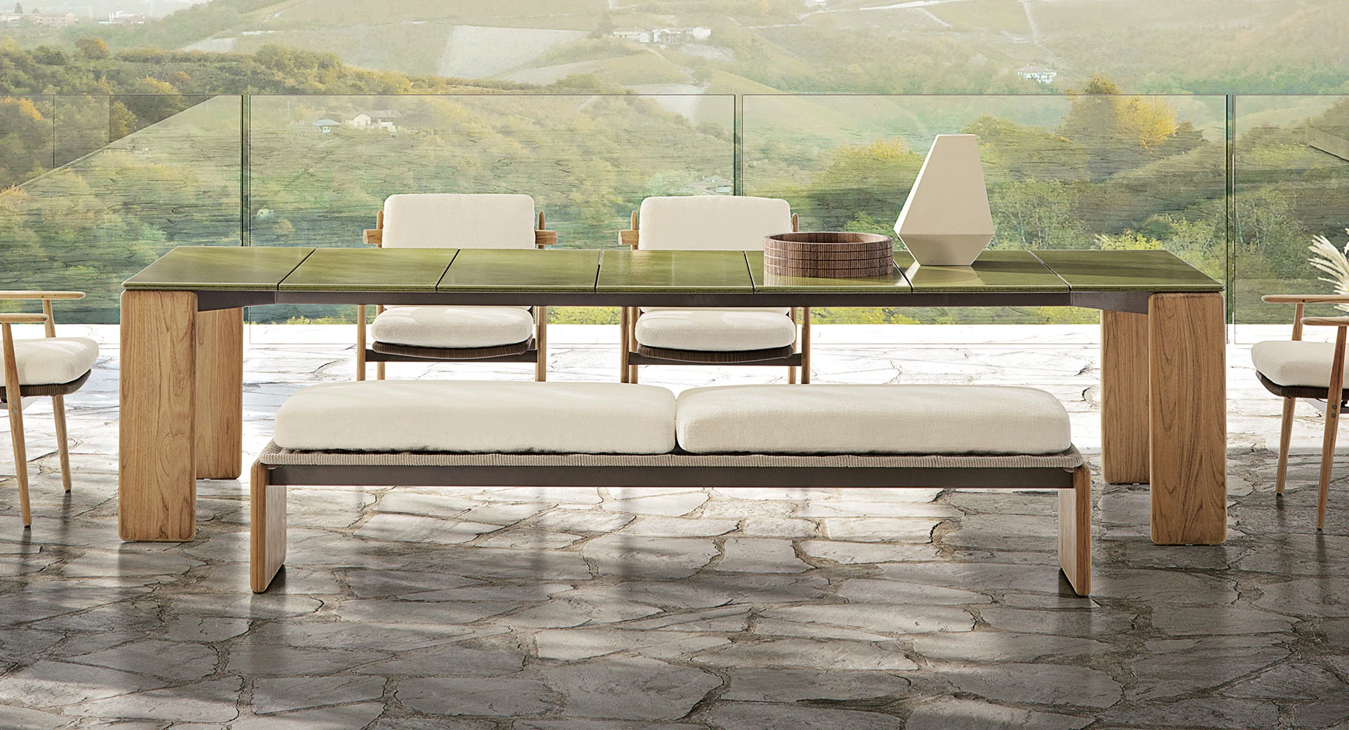 Банкетка Emmi "Cord" Outdoor — Minotti, фото 2