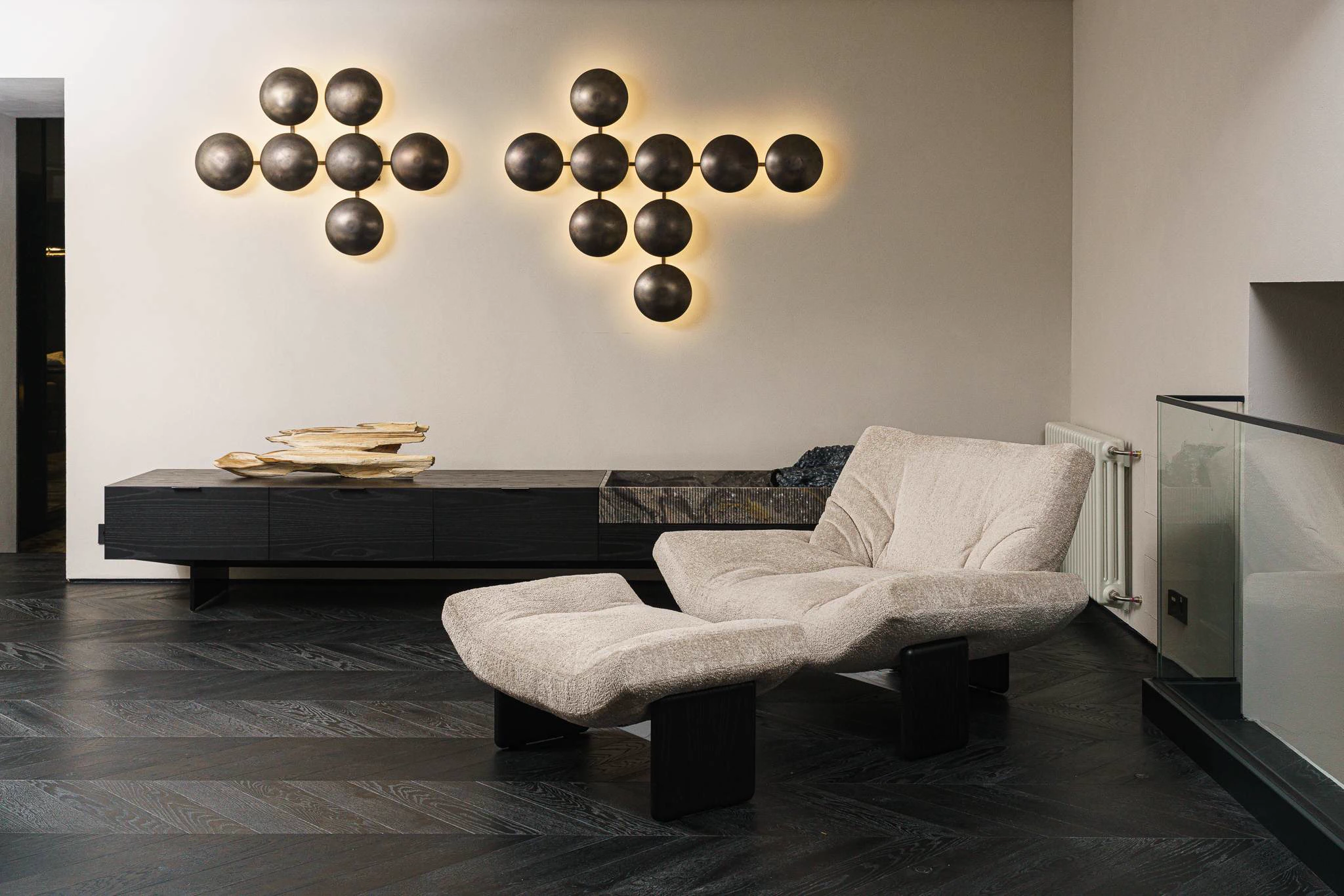 Пуф Emmi Teddy nuvola — Minotti, ткань, фото 3