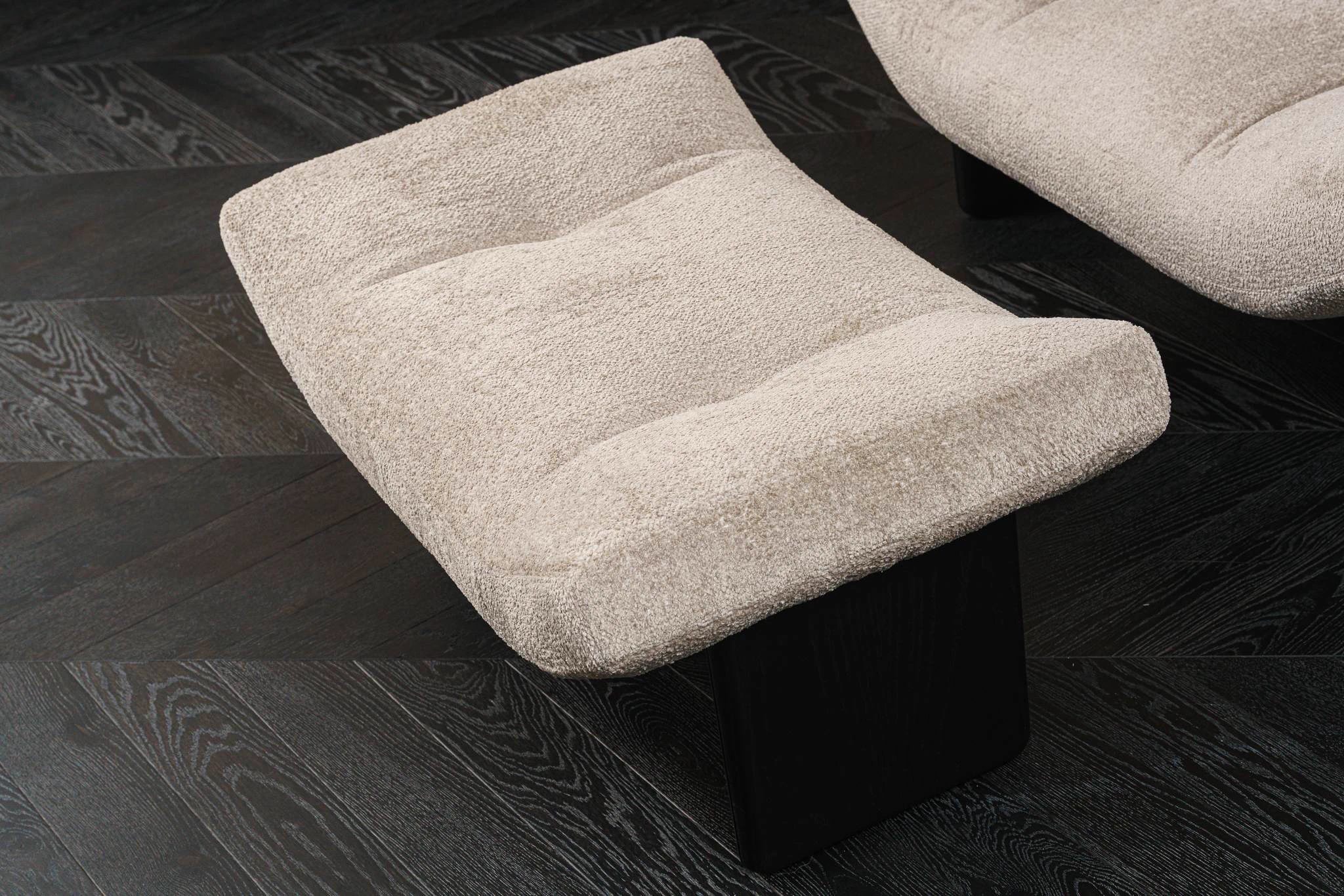 Пуф Emmi Teddy nuvola — Minotti, ткань, фото 4